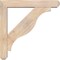 Ekena Millwork Funston Craftsman Smooth Bracket w/ Offset Brace, Douglas Fir, 5 1/2"W x 30"D x 30"H BKT0604X30X30FST04SDF - alternate 2